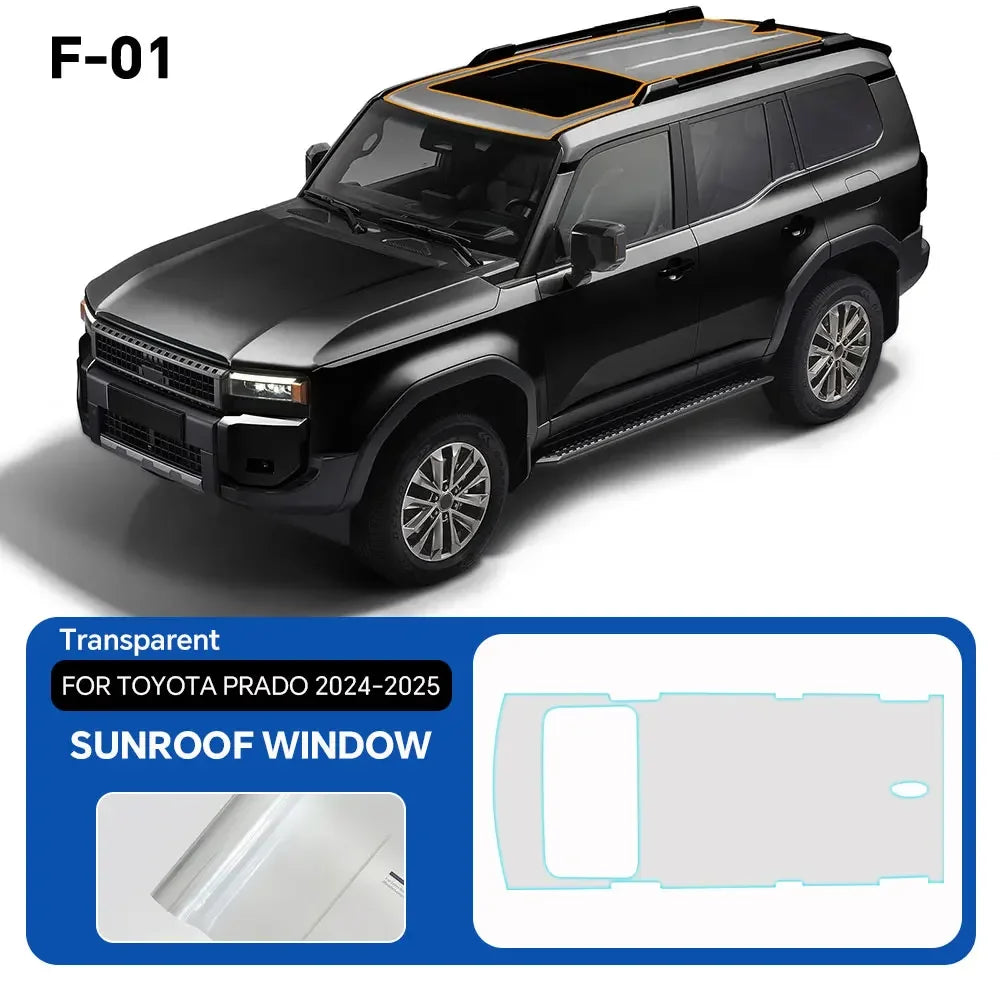 9Mil TPU Anti-scratch For Toyota Land Cruiser J250 LC250 Prado 2024 2025 Car Paint Protection Film Pre-cut Clear PPF Invisible
