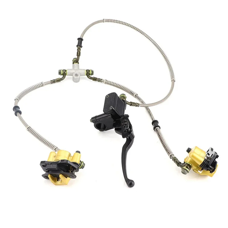 Front or Rear Disc Brake Master Cylinder Hydraulic Caliper Assembly For 50cc 70cc 90cc 110cc 125cc ATV Buggy Quad Bike Parts