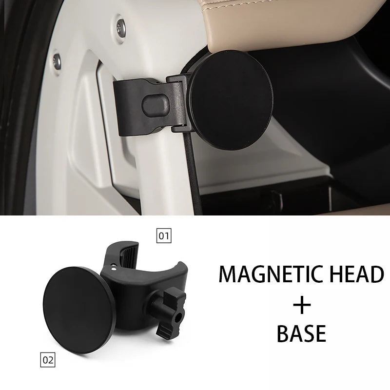 For BYD Denza B5 8 Leopard Car Phone Holder Leopard 5 8 Gravity Magnetic Navigation Mount 360° Adjustable Car Accessory