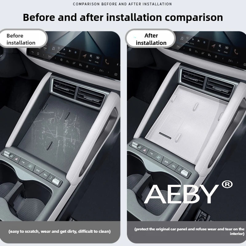 AEBY For BYD Atto 2 Smart Driving Edition 2024-2025 Wireless Charger Anti-Slip Mat, Silicone Anti-Slip Mat & Protector,interior