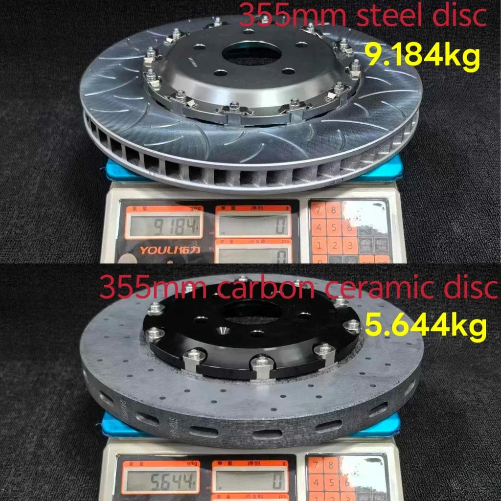 New Carbon Ceramic Lightweight Disc Brake Rotors 10 Pot with Rear EPB Caliper for Mercedes W213 G82  W205 Ceramic Disc W167