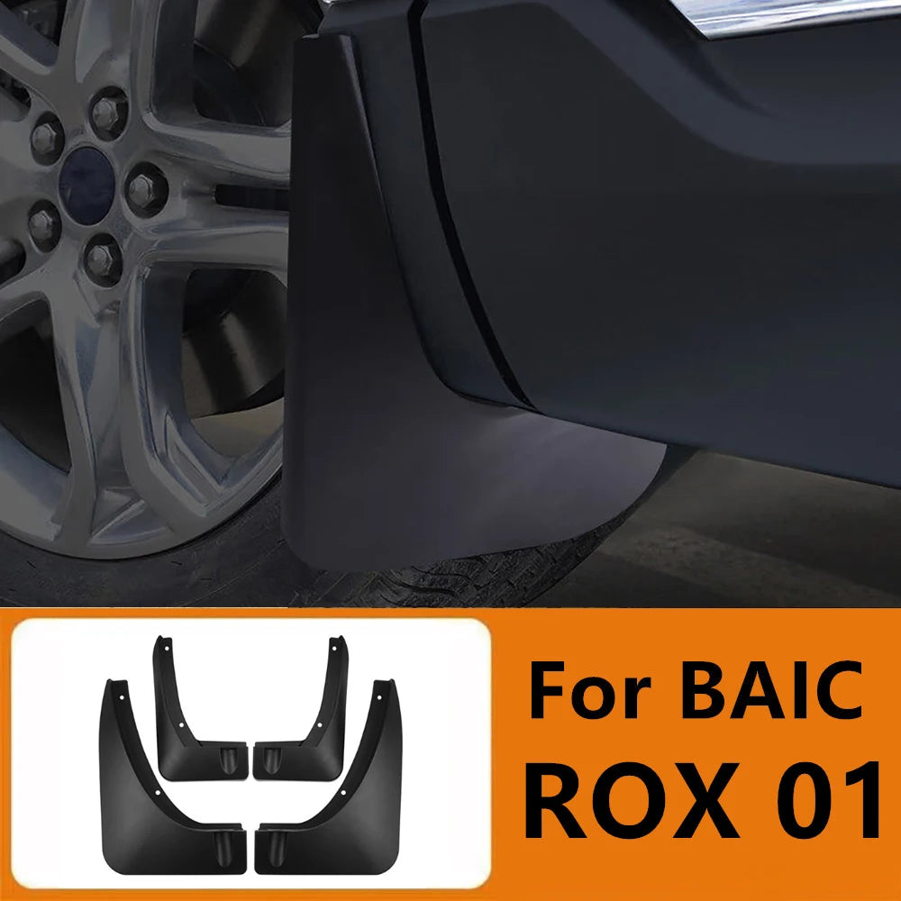 Car Front Rear Tire Mudguard Modifiedn Accessories Fit for BAIC ROX 01 2023 2024 2025 2026 Sand Water Prevention Tire Mudguard