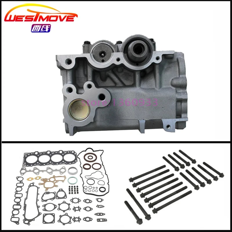 1KD 1KD-FTV complete Cylinder head assembly bolt gasket For Toyota Land Cruiser 90 120 Dyna 150 Hilux Fortuner 3.0 D-4D 16V 00-