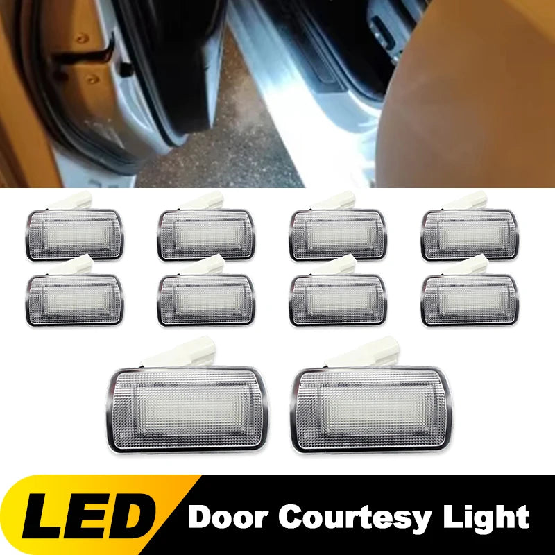 2/10PC LED Courtesy Lamp Car Door Lights For Toyota Camry Sienna Avalon Tundra Venza Highlander 4Runner Land Cruiser 8123030200