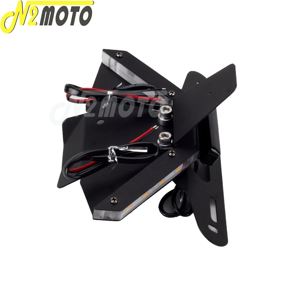 LED Turn Signals License Plate Holder Tail Tidy Fender Eliminator Kit For Ducati Panigale Streetfighter V4 R S V2 V4S 2018-2022