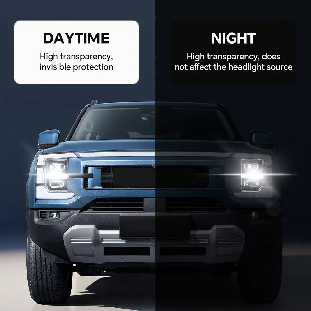 For BYD Ute Shark Base 2024-2026 Headlight Rearview TPU Protection Film Anti-scratch Pre-cut Clear PPF Resistant Invisible Cover