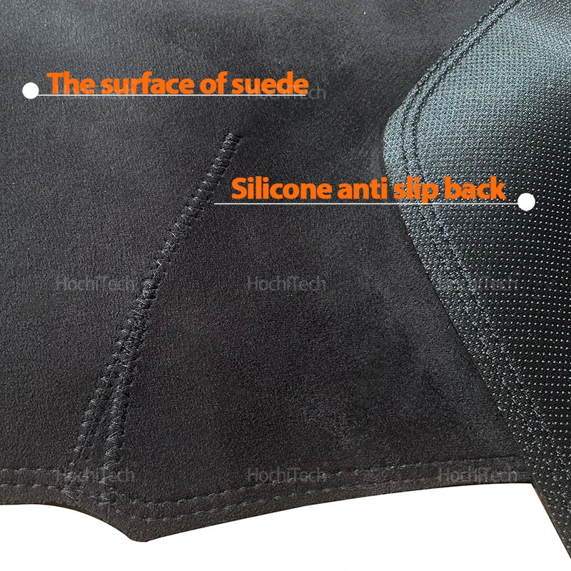 For Mercedes Benz C-Class W205 C-Klasse 2015-2020 Anti-UV Suede Leather Dashmat Dashboard Cover Sun Shade Carpet Non-slip Pad