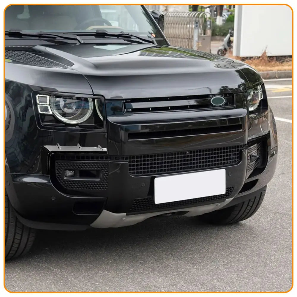 Fog Light Eyebrows Strips Sticker Lip Diffuser Spoiler Front Bumper Splitter for Land Rover Defender 2020 -2025 Body Kit