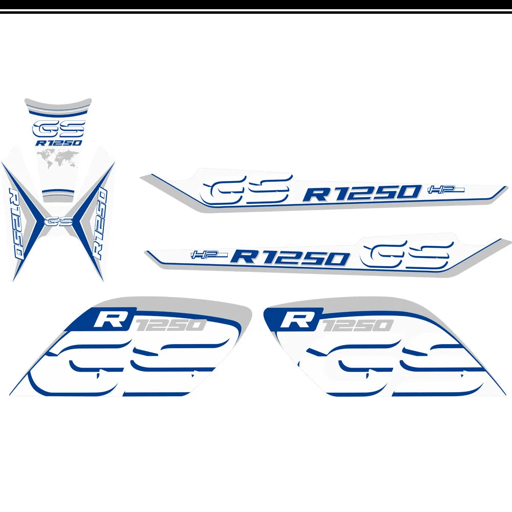 For BMW R1250GS R1250 R 1250 GS HP Rallye Motorcycle Tank Pad Front Nose Beak Fairing Fender Protector Stickers 2019 2020 2021
