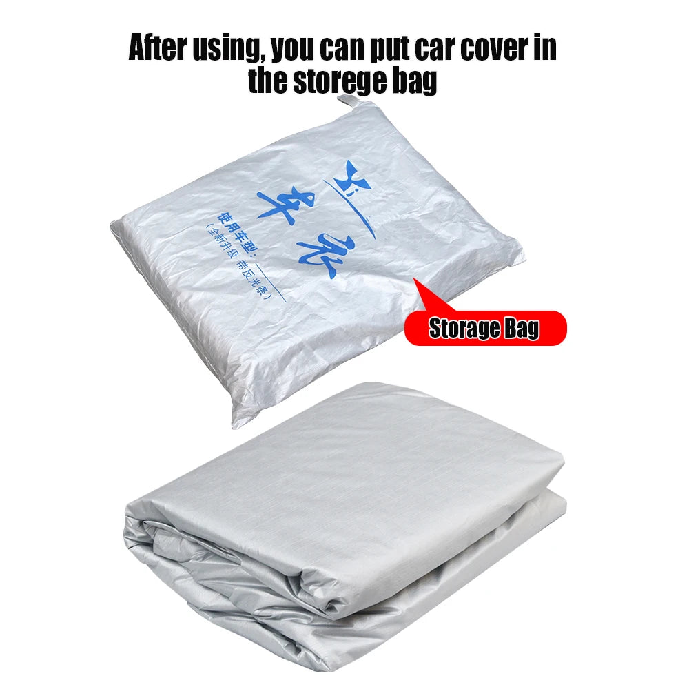 Outdoor Car Cover For Toyota Land Cruiser Prado 2002-2025 SUV Sun Anti-UV Rain Snow Wind Protection Cover Dustproof