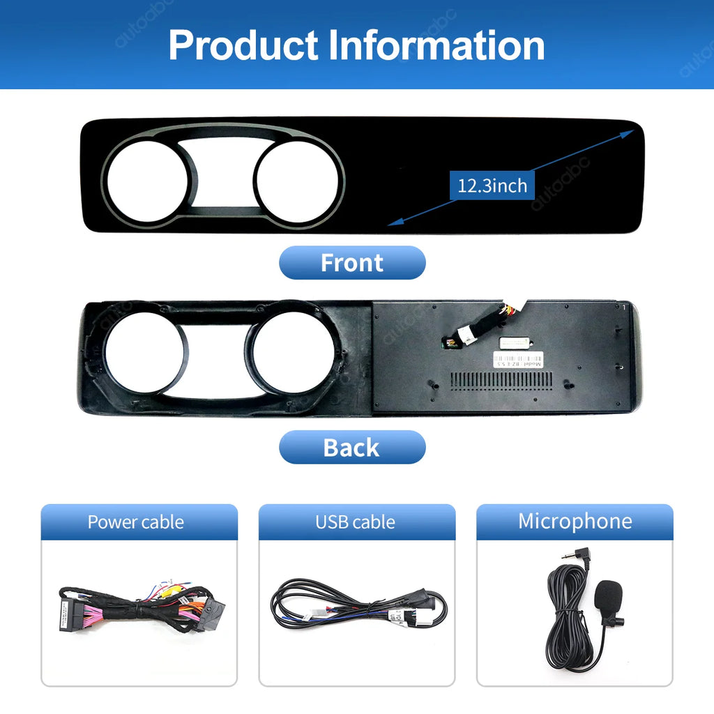 12.3 Inch Linux Carplay Multimedia Screen For Mercedes Benz E Class W213 NTG5.5 Wireless CarPlay Android Auto