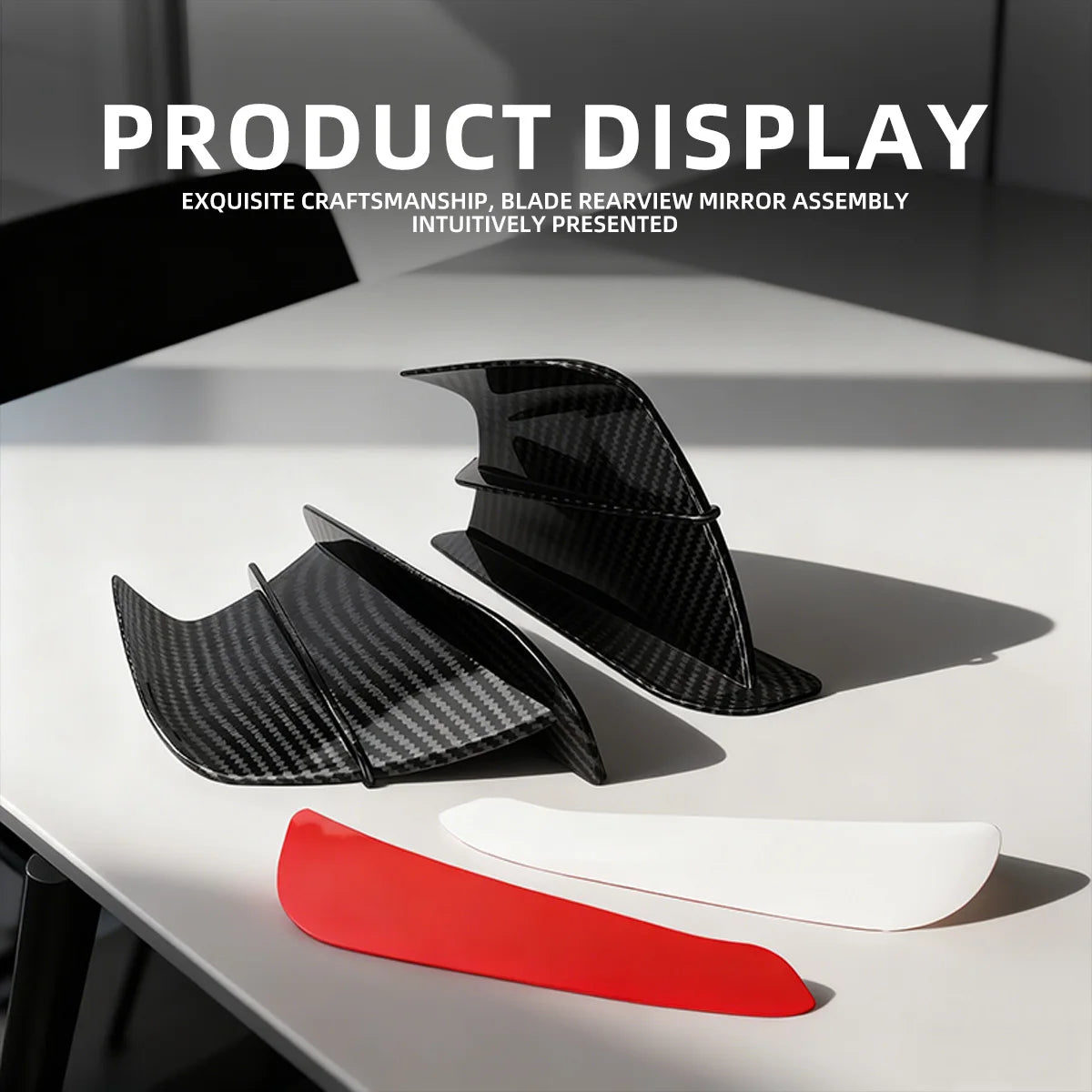 Motorcycle Winglet Aerodynamic Wing Kit Spoiler For Kawasaki Ninja ZX6R YAMAHA ZYF R1 R6 Universal Motor ATV UTV Accessories