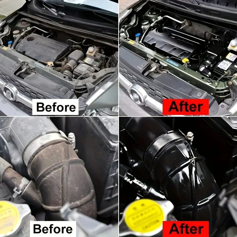 Car Leather Wax Rubber Plastic Restorer Long Lasting Shine UV Waterproof Anti Aging Tire Dashboard Interior Seat Care Coating