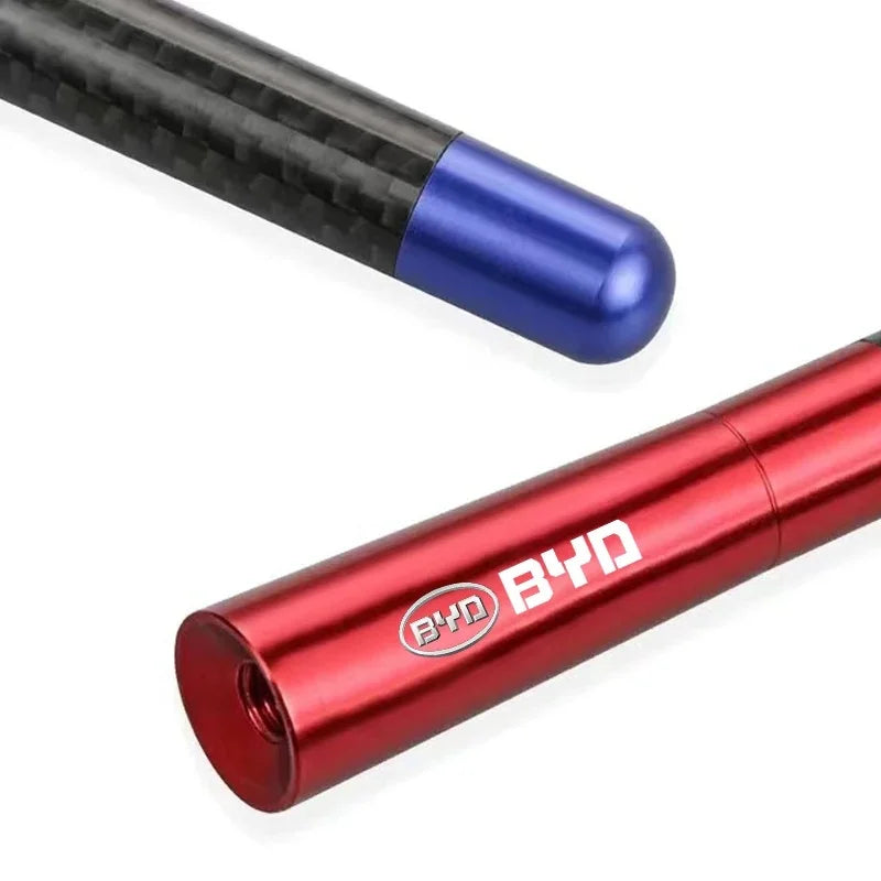 Strong Signal 12cm Car Antenna for BYD Atto 3 Seal Dolphin Sealion 6 Yuan Plus Seal U Tang Telescopic Carbon Fiber Radio Antenna