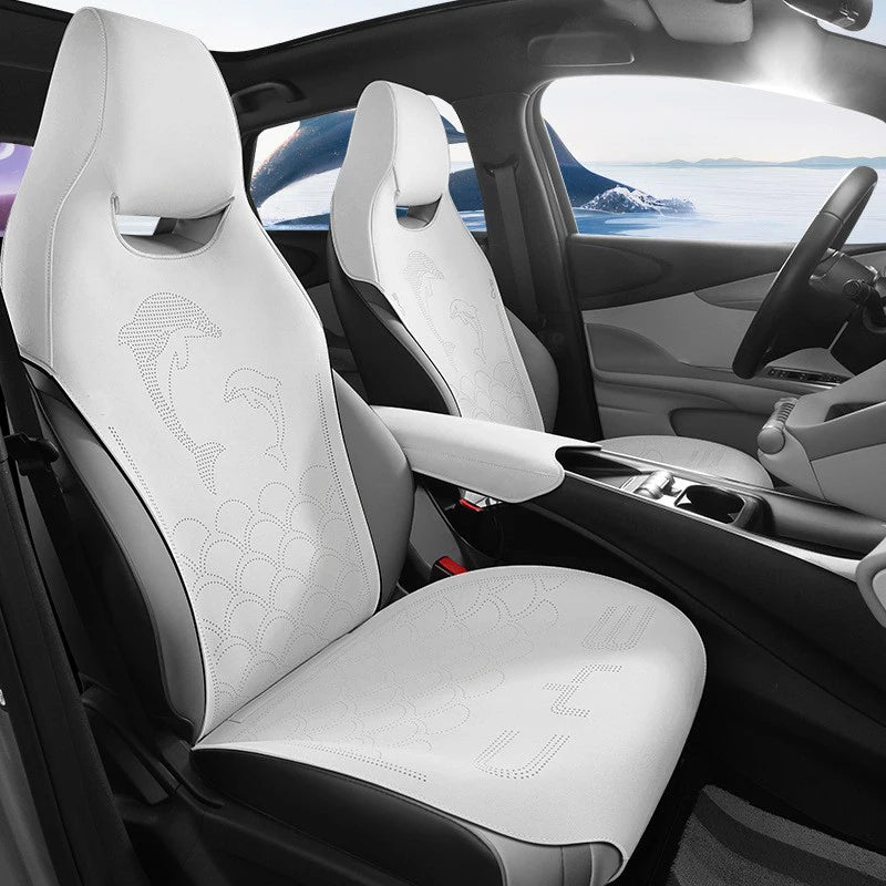 Custom Car Seat Covers For BYD Dolphin 2021 2022 2023 byd Suede leather Car Seat Protective Cover Auto Interior Accessories