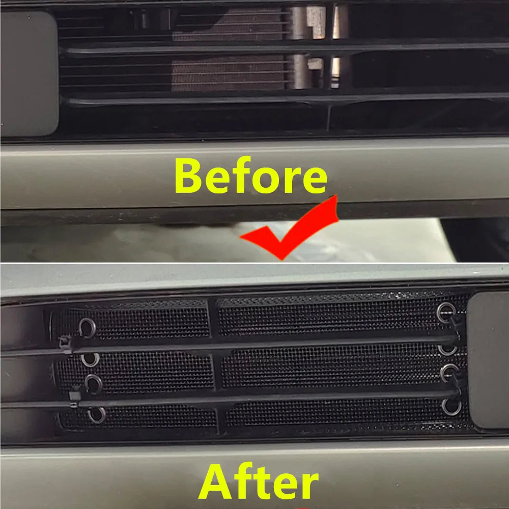 Front Grille Insect Screen For 2023- 2025 BAIC JISHI Polestone 01 Rox 01 Water Tank Stainless Steel Mesh Dust Prevention Insect