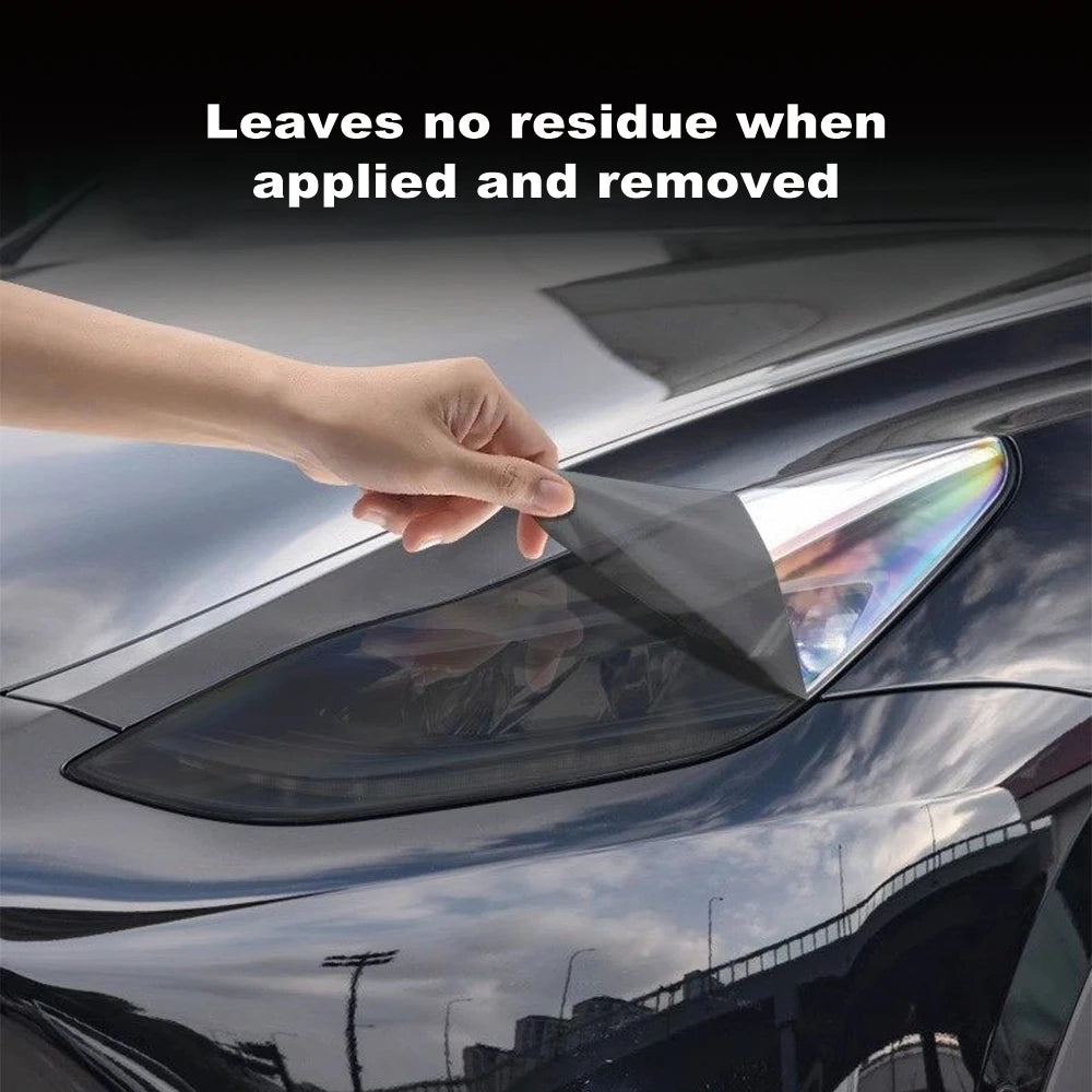 Premium TPU PPF for Rox 01 Polestone 01 High-Gloss Smoke Black Pre-Cut Headlight Cover Anti-Scratch Protective Vinyl Wrap Kit