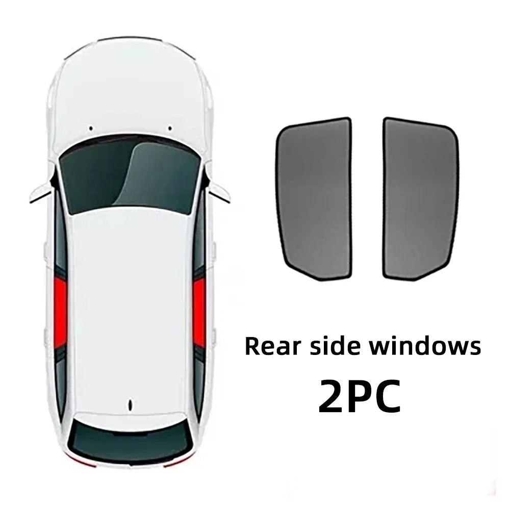 Car Front Rear Windshield Sunshade Set For BYD Atto 3 2022-2025 Window Sun Blockers Shade Curtains Window Cover Auto Accessories