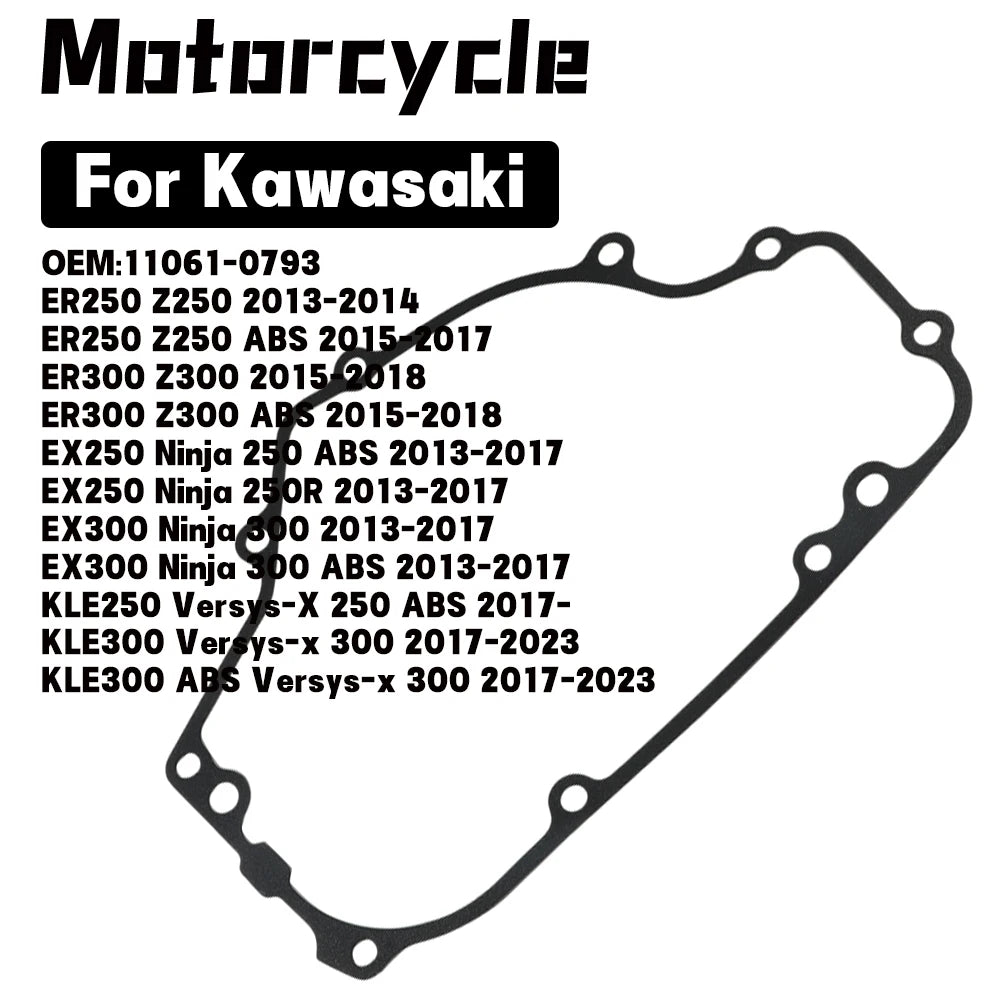 Motorcycle Clutch Cover Gasket For Kawasaki ER250 Z250 /ER300 Z300 /EX250 EX300 Ninja /KLE250 KLE300 Versys-X ABS OEM:11061-0793