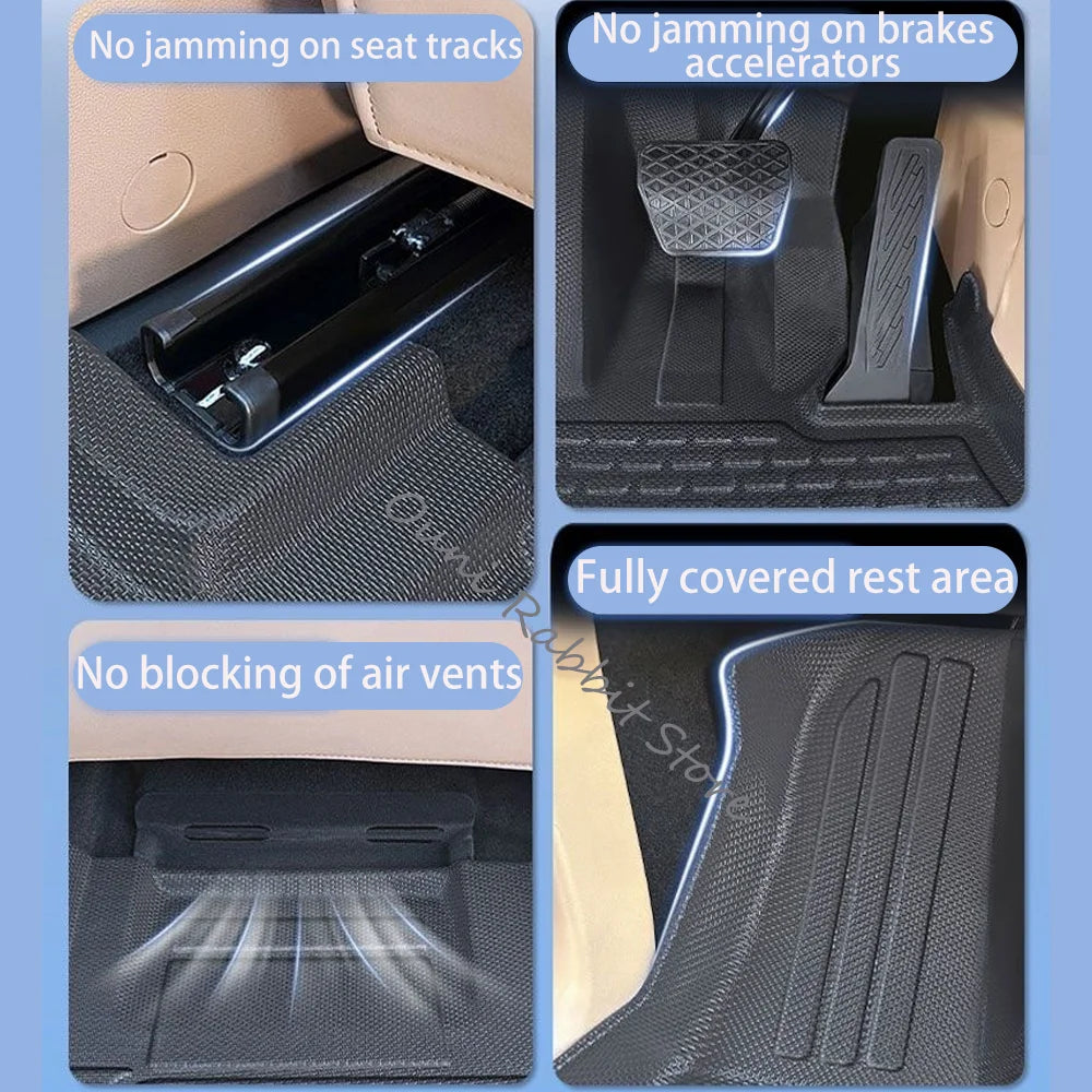 For BYD Sealion 7 EV 07 EV 2024~2026 2025 LHD RHD Car TPE Floor Mats Waterproof Carpets Interior Protection Accessories