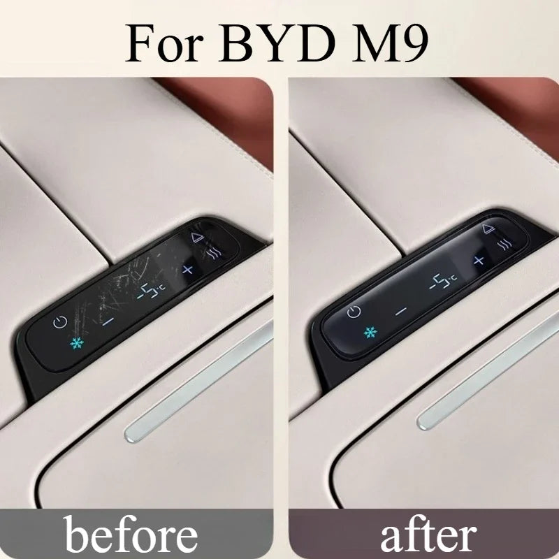 Anti-scratch Epoxy Film Protective Sticker for BYD M9 Refrigerator Control Panel Interior Modification Parts