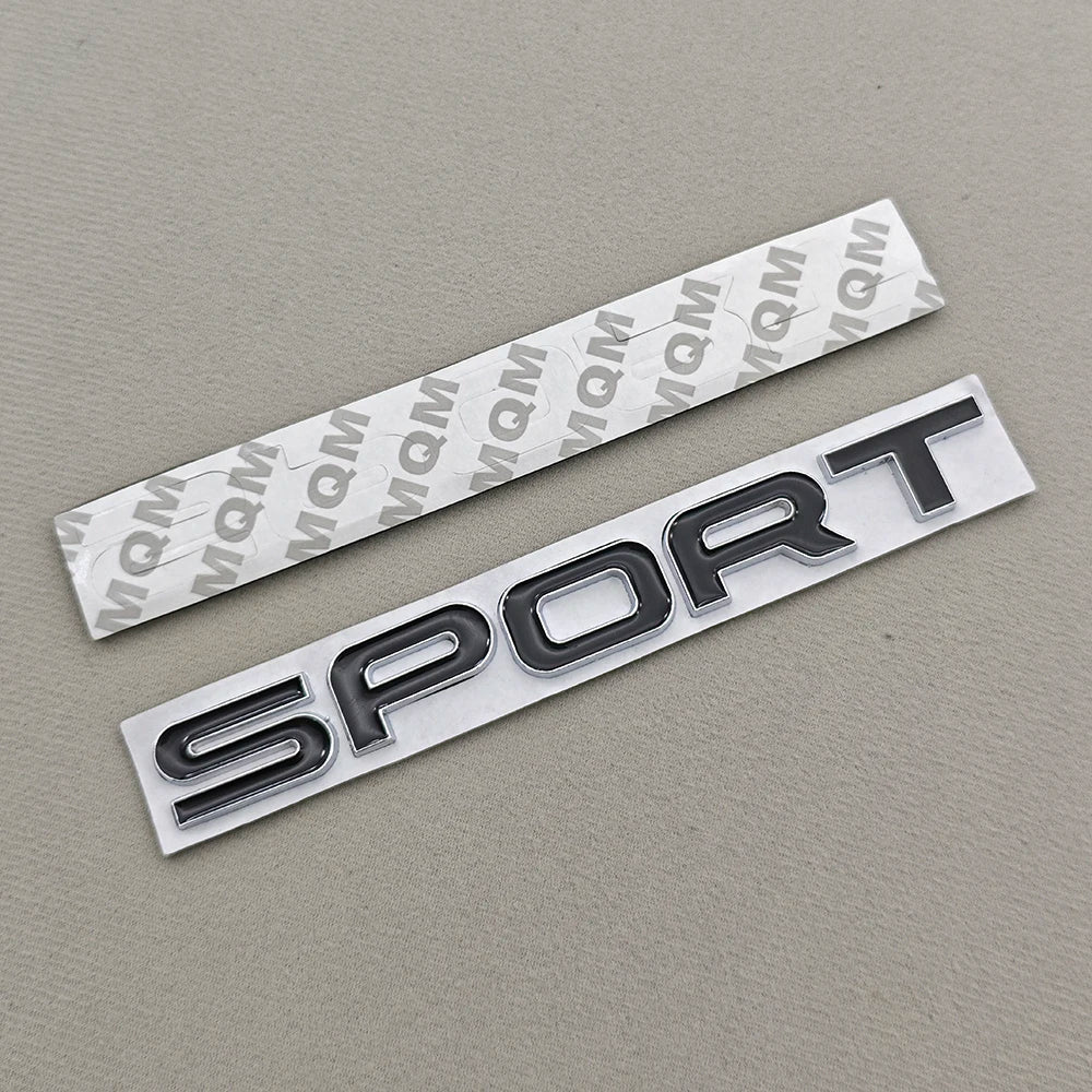 3D Metal Car Letters Sticker  Logo SPORT Badge Rear Trunk Emblem Accessories for Land Rover Discovery Range Rover Defender