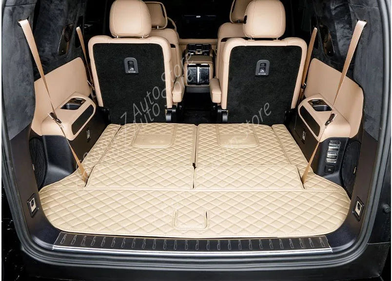 Car Rear Trunk Mat For BYD Leopard 8 Denza B8 2025 2026 2027 6SEAT 7SEAT Leather Cover Cargo Liner Rug Boot Pad Auto Accessories