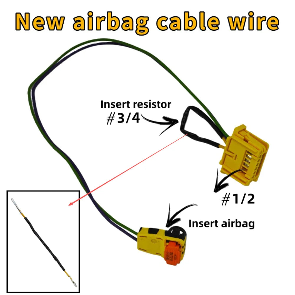 For Mercedes Benz Converting Older Dual-sensor Airbags To Newer Single-sensor Resistors Resolving Airbag Fault Codes