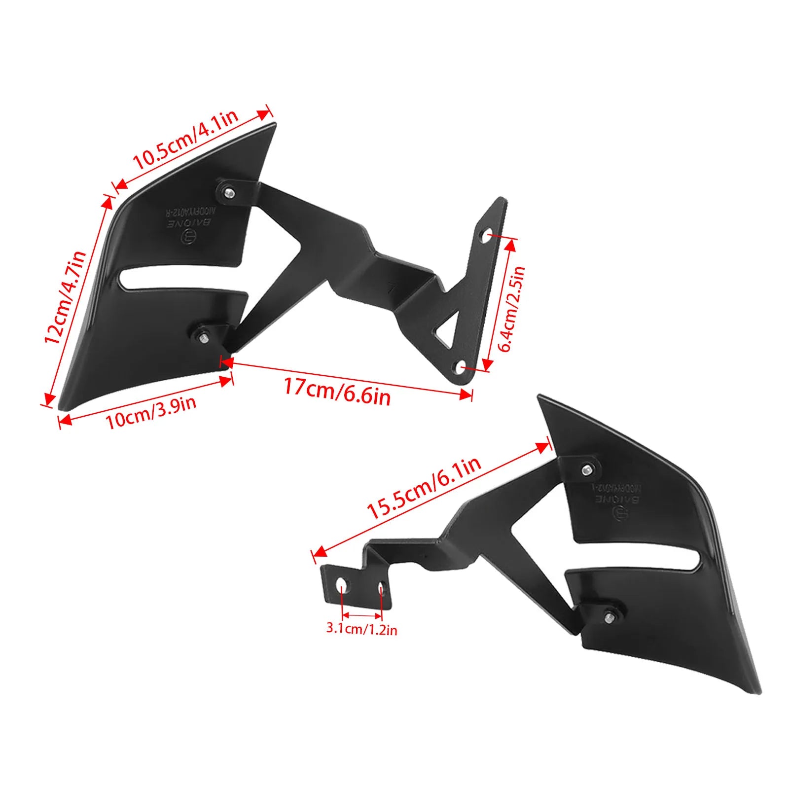MT 07 Side Downforce Spoiler Fairing Winglet For Yamaha MT-07 Y-AMT MT07 2025 2026 Motorcycle Naked Front Aerodynamic Wind Wing