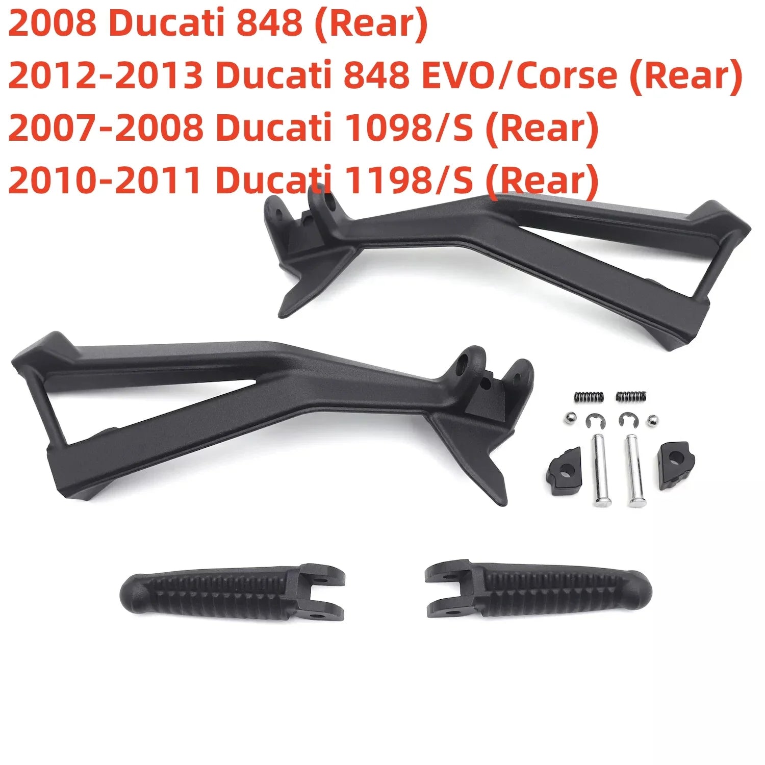 Motorcycle Rear FootPeg Bracket for Ducati Passenger Panigale V4/S 2018-2020 1098/S 1198/S 848 EVO/Corse