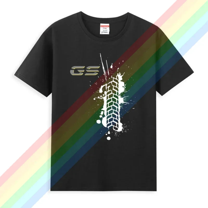 New Hot Sale Summer 100% Cotton for 1250 GS Exclusive for BMW Fans Motorrad R1250GS T Shirt Men Hip Hop Streetwear T-shirt S-3XL