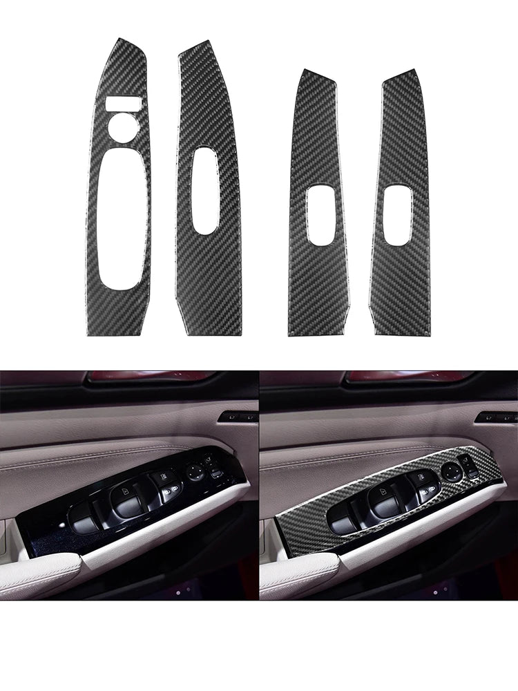 Car imitation Carbon Fiber Sticker For Nissan Altima 2019 2020 2021 2022 2023 Car interior Decorative accessories