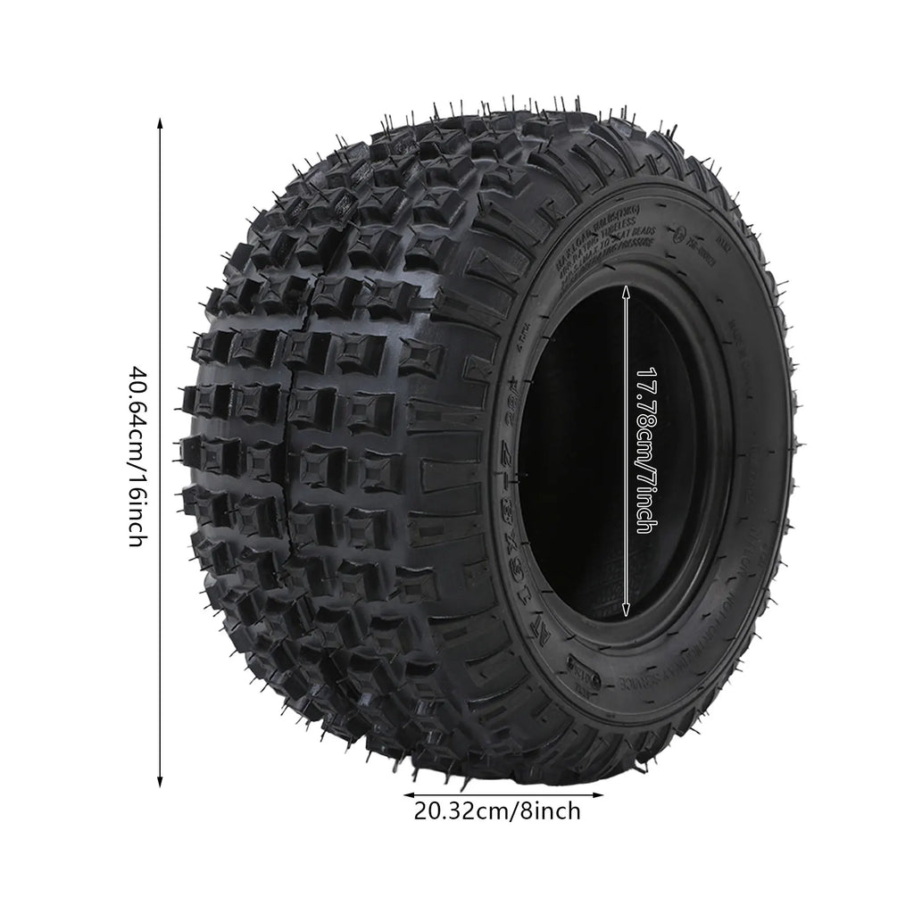 16x8-7 ATV Outer Tires Set for Small ATV Go Kart Mini Quad Bike Snowmobile Parts| 2pcs Tires Set