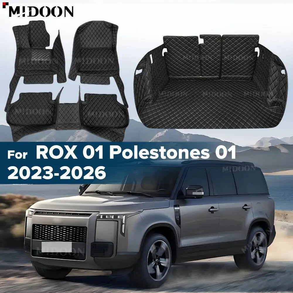 Car Trunk Mats For ROX 01 Polestones 01 (6/7-Seat) 2023 2024 2025 2026 Car Floor Mats Foot Pads Cargo Liner Interior Accessories