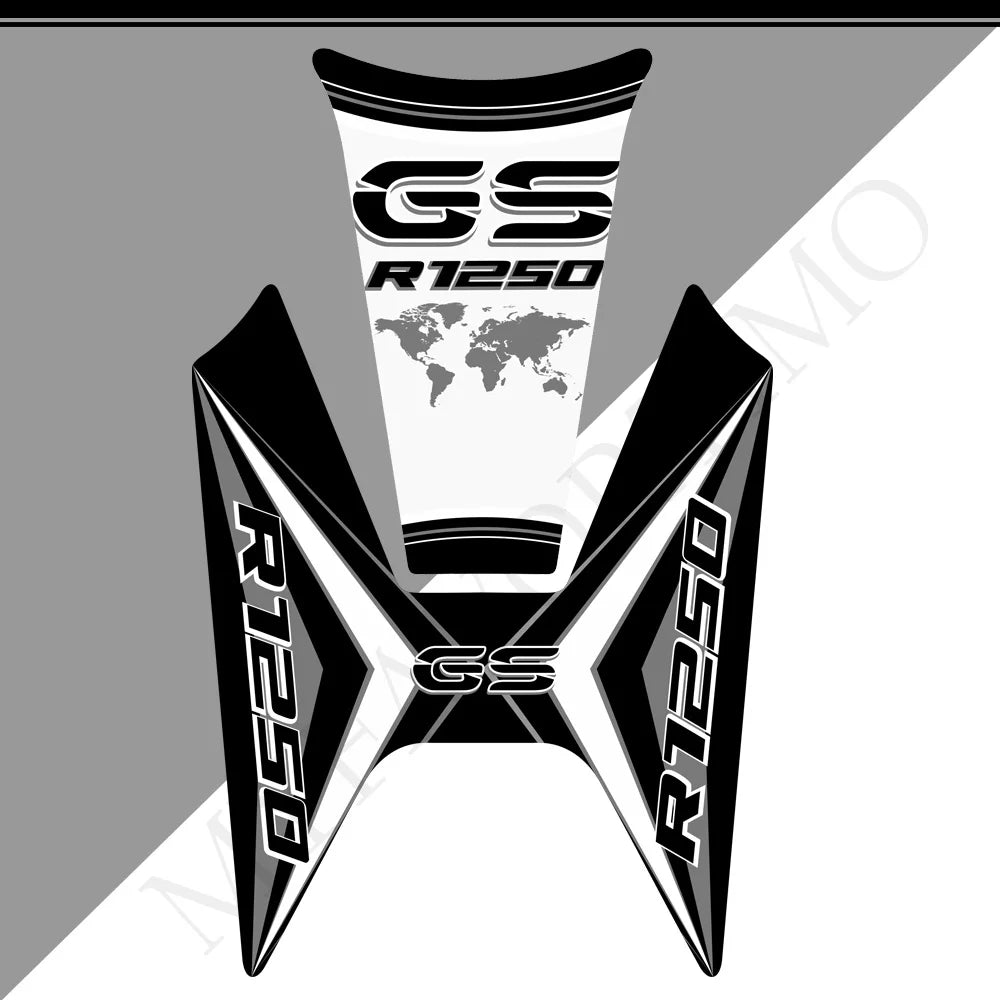 For BMW R1250GS R1250 R 1250 GS HP Rallye Motorcycle Tank Pad Front Nose Beak Fairing Fender Protector Stickers 2019 2020 2021