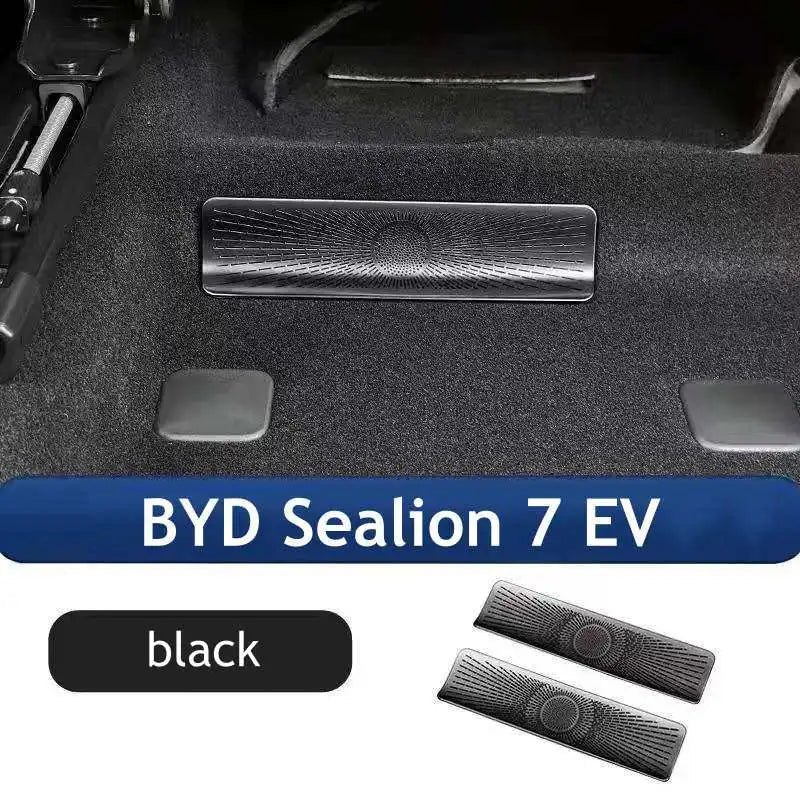 For BYD Sealion 7 EV 2024 2025 Under Seat Air Outlet Flow Vent Intake Grille Protect Cover Accessories