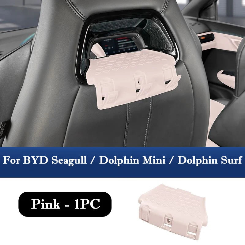 For BYD Seagull Dolphin Mini Surf Multifunctional Seat Back Rest Hook Hidden Storage Hooks Car Interior Organizer Accessories