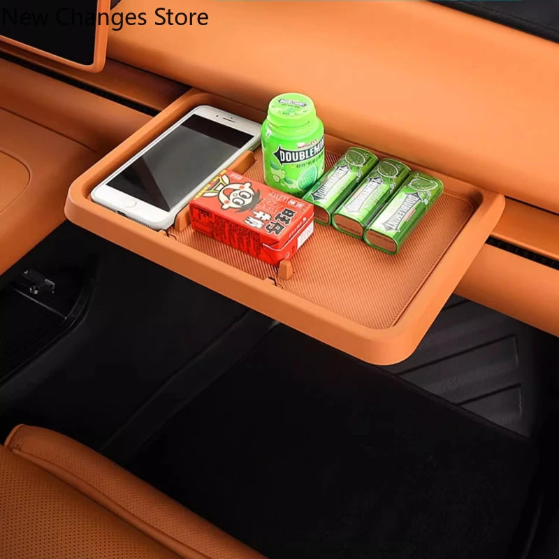 For Leapmotor C10 Co-pilot Small Table Board Central Control Black Technology Storage Box Decoration Modification Accessories