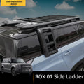 Rox 01 Aluminum Alloy Side Bag Platform Ladder Performance Parts for -Road Appearance Modification Roof Rack Framecustomcustom