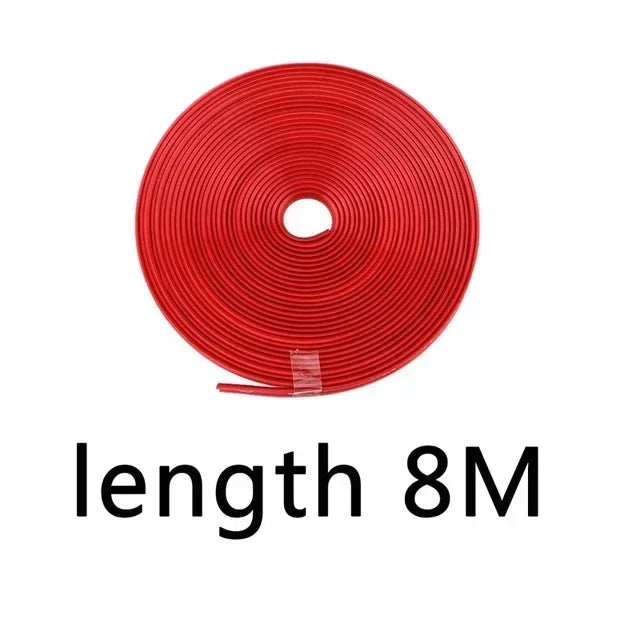 8M Car Rim Protect Strip Wheel Edge Protector Universal Car Wheel Sticker Tire Protection Care Covers DIY Car Styling