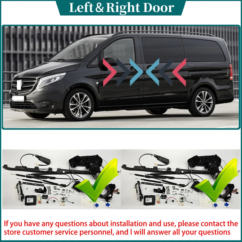 for Mercedes Benz V Class V200 V220 V250 EQV e Vito eVito W447 Automatic Electric MPV Side Power Sliding Door Control System