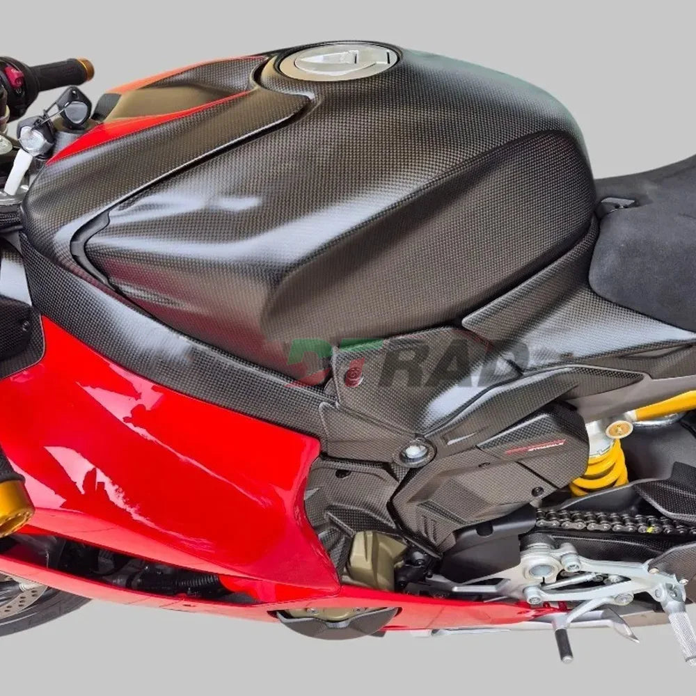 For DUCATI Panigale / Streetfighter V4 V4S 2025-2026 Carbon Fiber Motorcycle Upper Front Fuel Tank Protection Cover Fairing Kit
