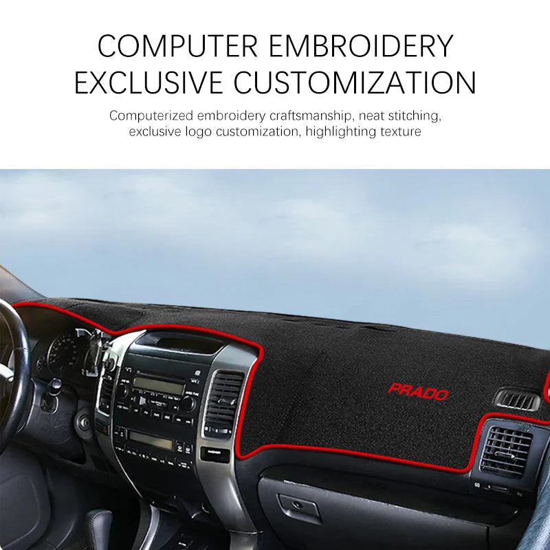 For Toyota Land Cruiser Prado 120 J120 2003~2009 Dashboard Mat Dashmat Cover Pad Sunshade Carpet Accessories