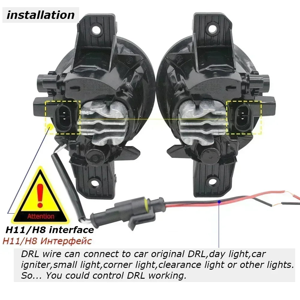 Super Bright Led Fog Light Lens 30W for Oting Paladin 2024 2025 Terra 2018 2019 2020 Car PTF DRL Easy Install & IP68 Waterproof