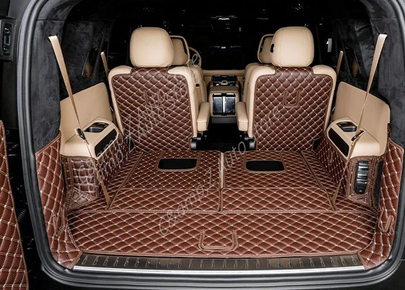 Car Rear Trunk Mat For BYD Leopard 8 Denza B8 2025 2026 2027 6SEAT 7SEAT Leather Cover Cargo Liner Rug Boot Pad Auto Accessories