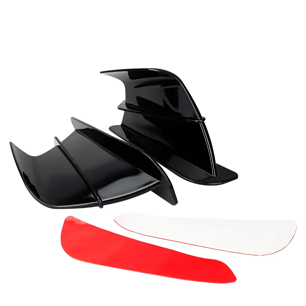 Motorcycle Winglet Aerodynamic Wing Kit Spoiler For Kawasaki Ninja ZX6R YAMAHA ZYF R1 R6 Universal Motor ATV UTV Accessories