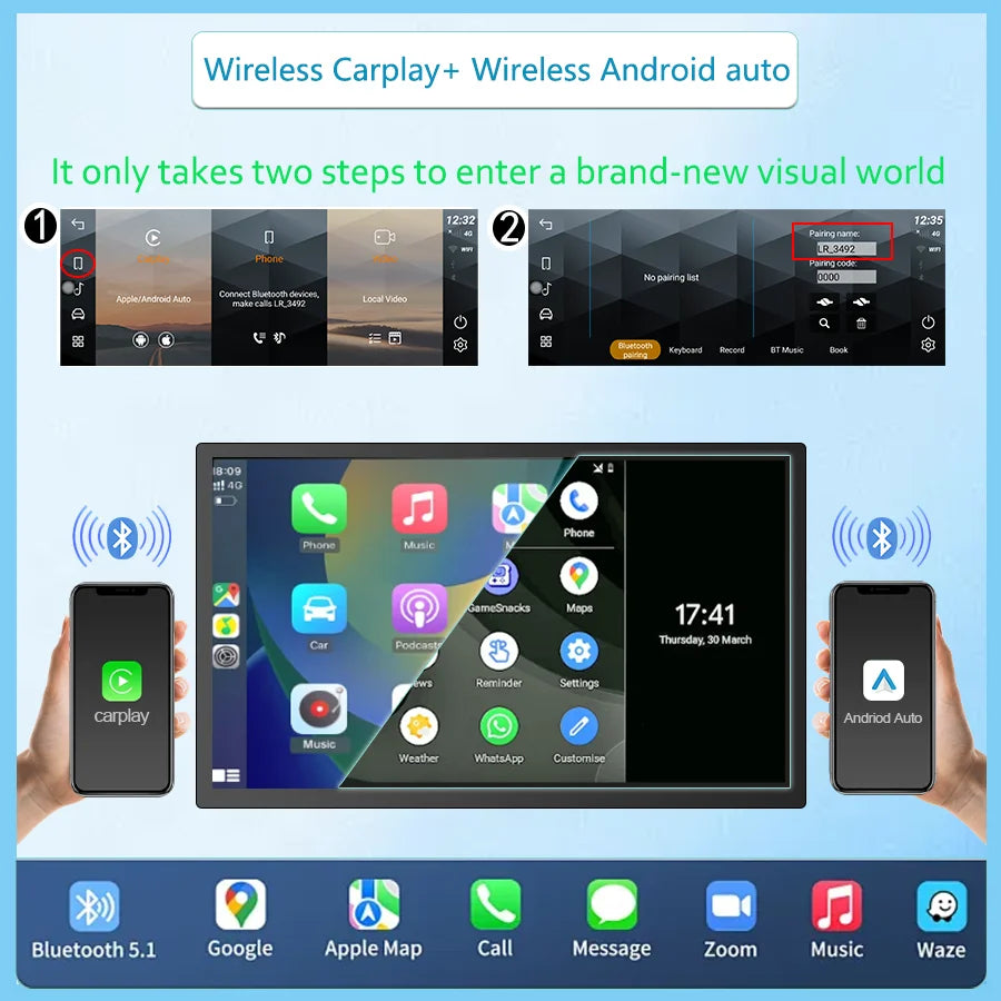 12.3inch Android14  For2012-2018 Range Rover Evoque L538 Multimedia Player Car GPS Radio Wireless Carplay Auto Original OEM Menu