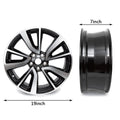 19x7.0 Inch Alloy Wheel Rim ET40 CB66.1 PCD 5x114.3 Black Machined Face Replica Rim Part#62748 Replacement Wheel Fit Nissan Rogue Sport 2017 2018 2019 2020 Aluminum Car Wheel Hub