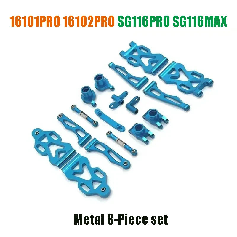 16102PROSCY 16101 PRO  SG116MAX RC Automotive Aluminum Parts Suspension Arm Steering Assembly Drive Shaft Gear Upgrade Metal Kit