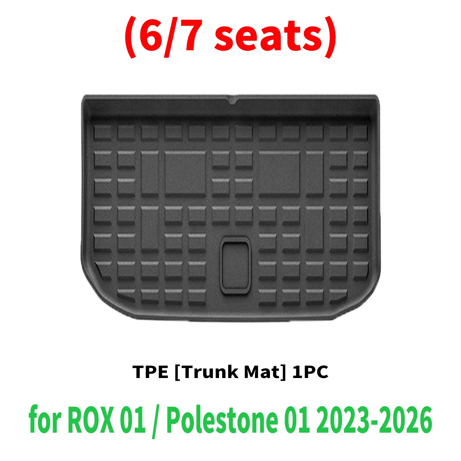for ROX 01 / Polestone 01 2023 2024 2025 2026 Durable Weatherproof TPE Car Floor Mats & Trunk Pad, Non-Slip Easy Clean